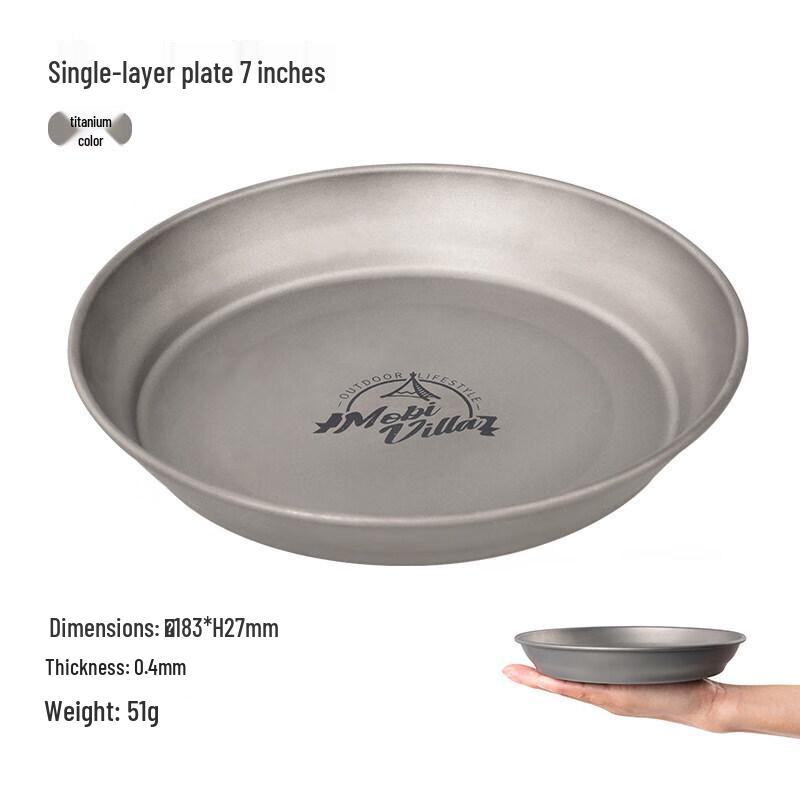 Mobigarden Anti-scald 7-inch Camping Plate