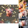 Adorable Pig Acrylic Car Hang Decoration Keychain For Backpack And Holiday Decor