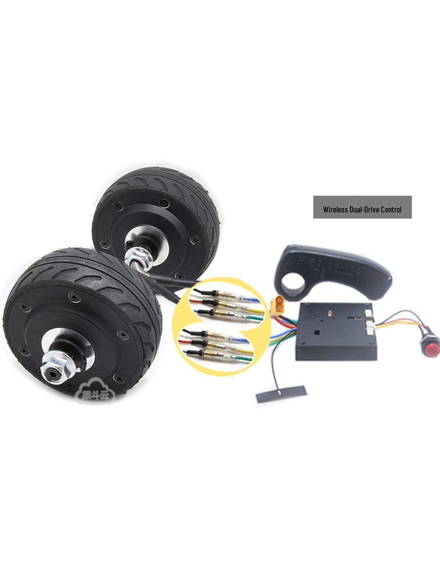 105 Мотор 24/36В DC Бесколлекторный Ступичный 4-дюймовый Регулятор Скорости для Рельсового Самоката 1 Motor