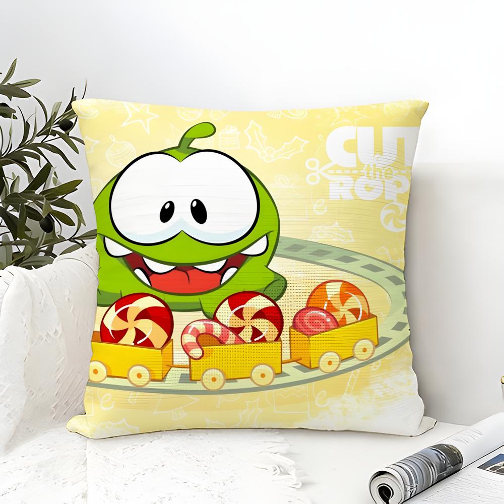 Puzzle Game C-Cut The Rope 2 Pillow Case Linen Pillow Case Sofa Home Decor Cushion Cover Cushion Cove