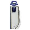 For iPhone 16 Pro Case Skin-Touch TPU+PC Clear Phone Back Cover with Wrist Strap
