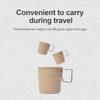300ml Camping Water Cup with Foldable Handle Picnic Water Mug Aluminum Alloy Lightweight Camping Cup for Outdoor Backpacking