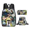 Fashion Novelty Kpop Katseye 3D Print 3pcs/Set pupil School Bags Laptop Daypack Backpack Inclined shoulder bag Pencil Case