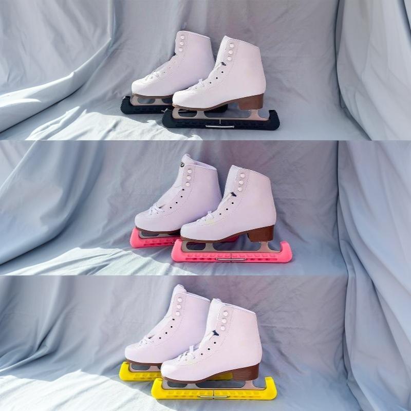 1Pair Adjustable Ice Skate Blade Guard Pvc Hard Skating Blade Protector Cover For Figure Skating Hockey Skates