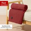 Corded Heated Blanket USB Powered Soft Zipper Shawl Wrap 3 Temperature Adjustment Warm Heating Scarf for Indoor Outdoor