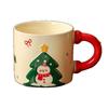 Christmas Mugs Santa Claus Ceramic Cups Household Water Cups  Creative High Appearance Level  Christmas Gifts Souvenirs