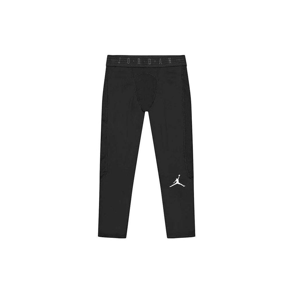 Jordan Logo Print Compression Fitness Pants Men Bottoms Black CZ4796-010