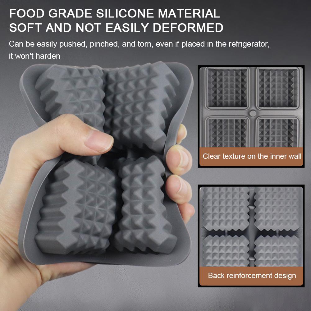Silicone Whiskey  Ice Cube Maker Tray with Lid Household DIY Ice Mold  Kitchen Bar Accessories  for Cooling Drinking