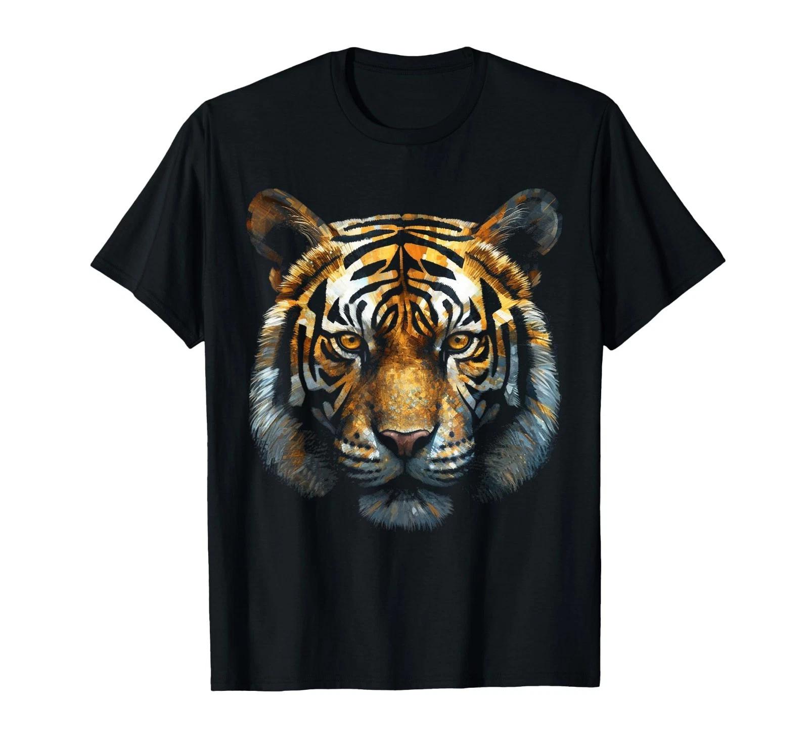 

Tiger Animal Art Motif Tiger T-Shirt M