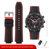For Timex E-tide Compass Wrist Band T2N739 T2N720 T2N721 Convex Mouth 16mm Strap Waterproof Silicone Men's Watchband Bracelet