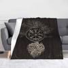 Mjolnir  the Hammer of Thor Blanket Flannel Autumn/Winter Viking Breathable Soft Throw Blankets for Bedding Travel Quilt