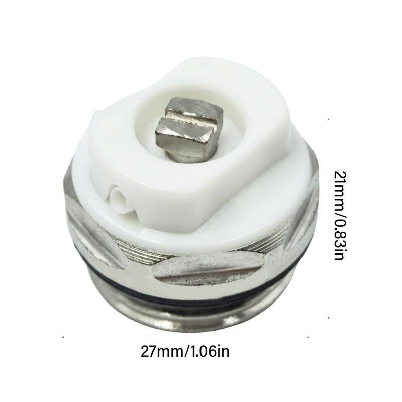 6 pièces Vannes de purge d'air pour radiateur Installation facile Conception d'étanchéité sécurisée Vannes de purge de radiateur Raccords 1/2 pouce