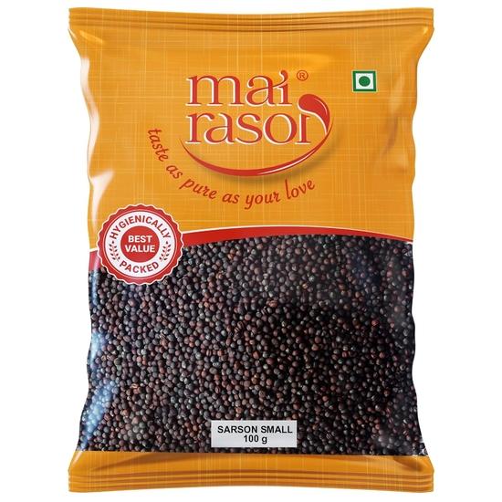 

MAI RASOI Семена горчицы/Сарепты/Раи Черные Мелкие - 100 грамм