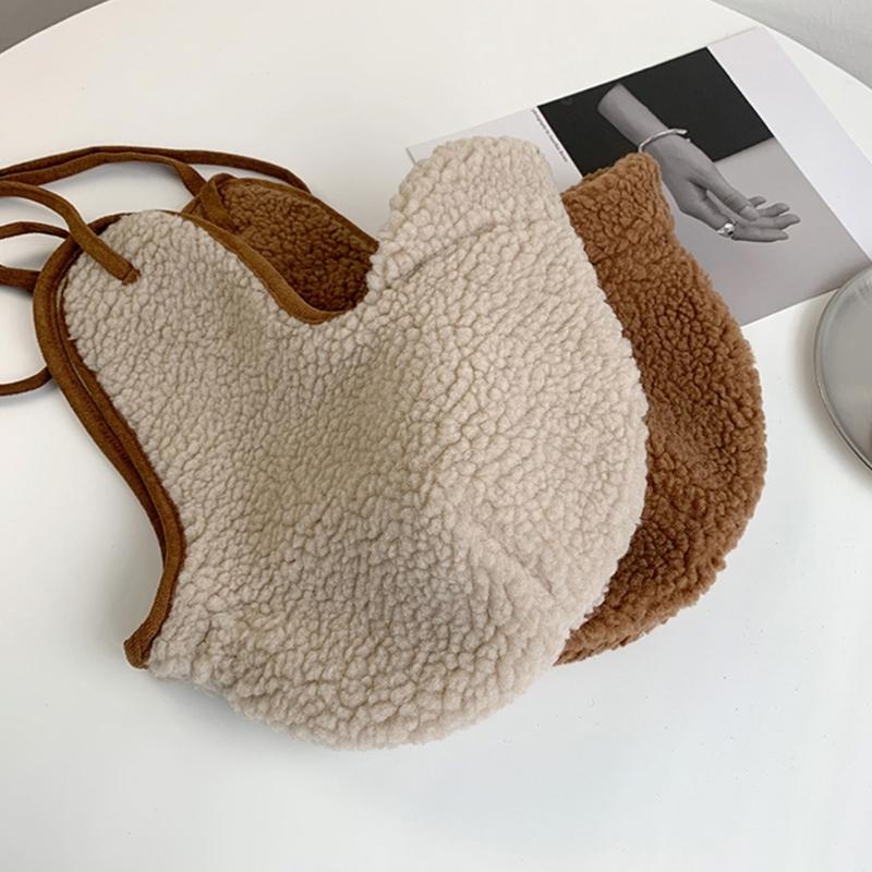 Bomber Hat Plush Earflap Hat Curved Visor Ski Hat Hooded Hat Fleece Earflap Hat Plush Trapper Hat Ear Protection Hat