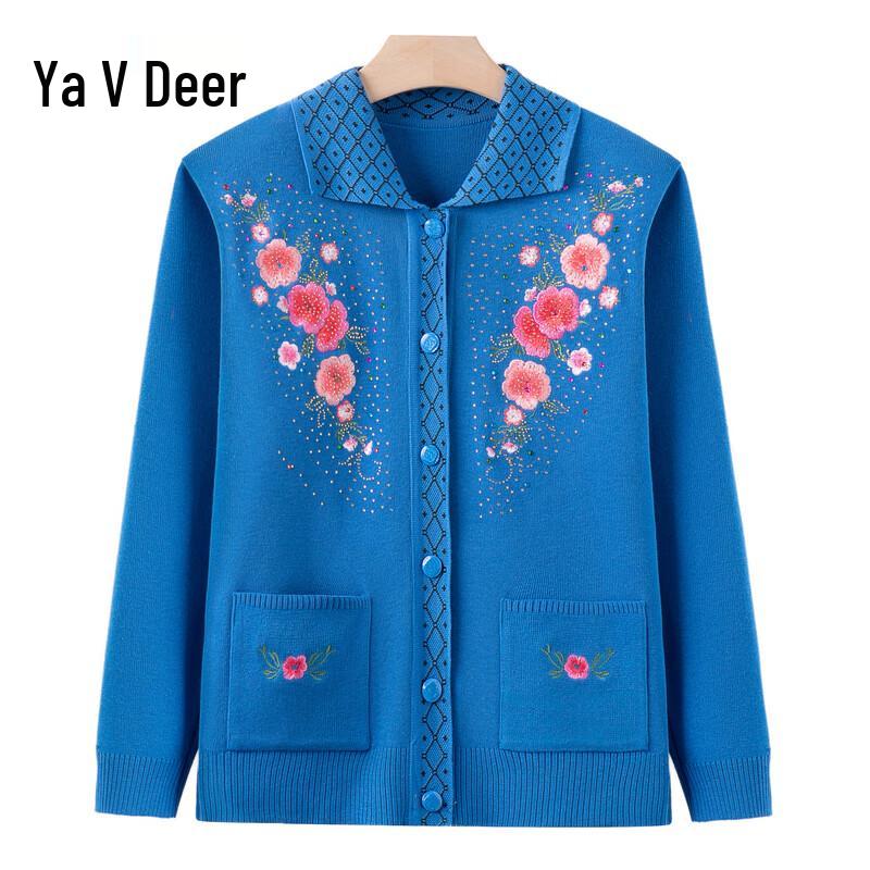 Women's Embroidered Knit Cardigan Sweater