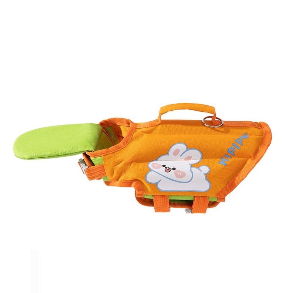 

Anti Choking Dog Life Jacket Adjustable Pet Flotation Vest Fashion Dog Safety Vest Summer L оранжевый