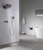 Bathroom Shower Faucet Set Brass Wall Mounted Thermostatic Rainfall style Shower Brush Gold /Gray Finished Three Functions