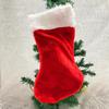 Plush Red Christmas Stockings and Hats for Adults and Children - Festive Holiday Decorations