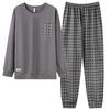 Pajamas Men'S Spring And Autumn Pure Cotton Long Sleeve Men'S Autumn Men'S Casual Thin Large Size Loungewear