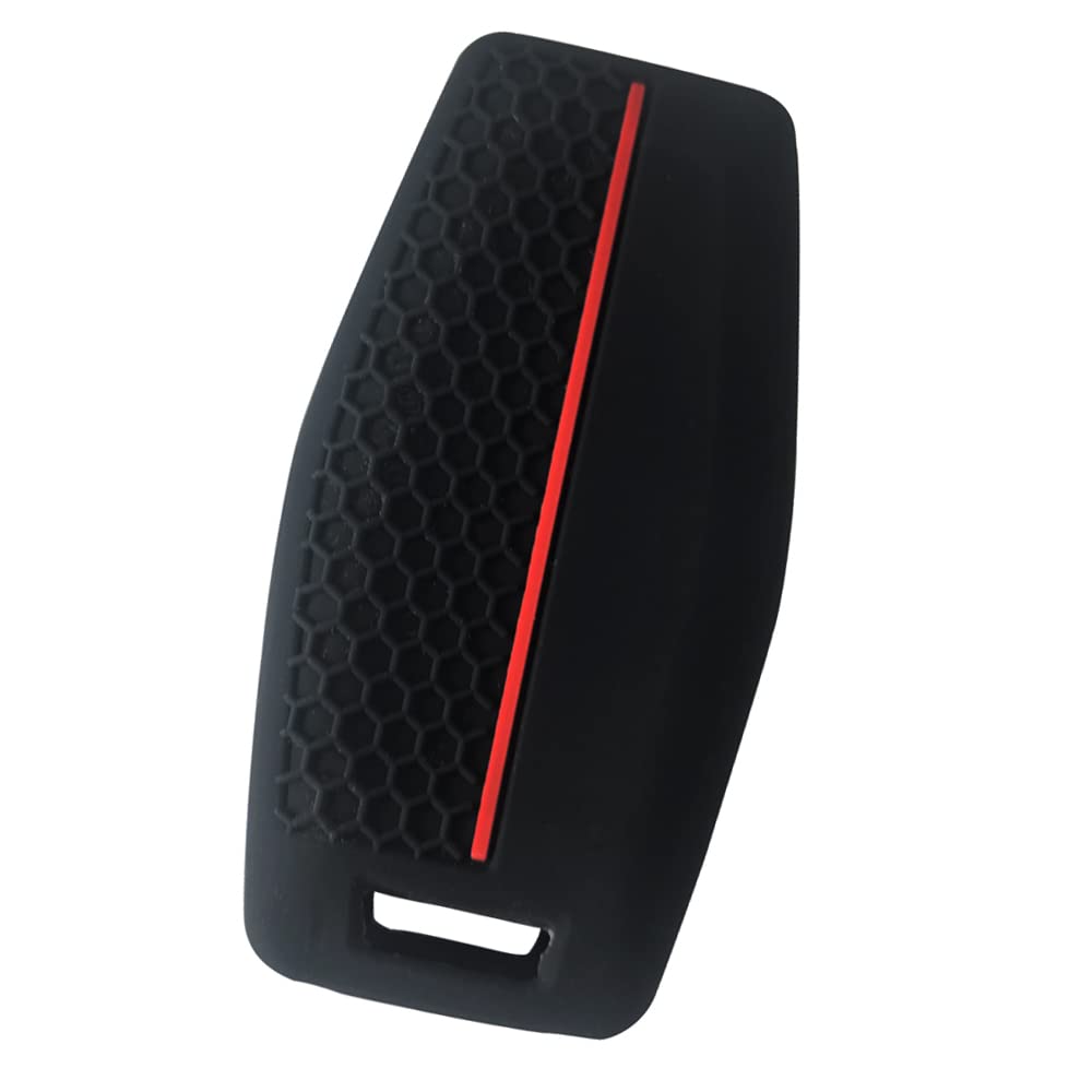 [Kinotaka] Mitsubishi Dedicated Silicone Outlander Smart Key Case New Outlander PHEV 2022 Gn1w Professional Design Key Cover, Black (2)