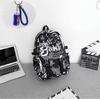 Schulrucksack trendige Marke Rucksack Herren Ins trendig cool große Kapazität Graffiti Rucksack Schüler Pendler Schulrucksack College-Studenten Reise Rucksack