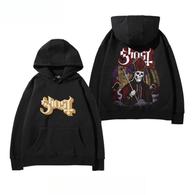 Hoodie Men's and Women's Autumn and Winter Cotton Trend Swedish Hard Rock Versatile Casual Top Around The Band Ghost