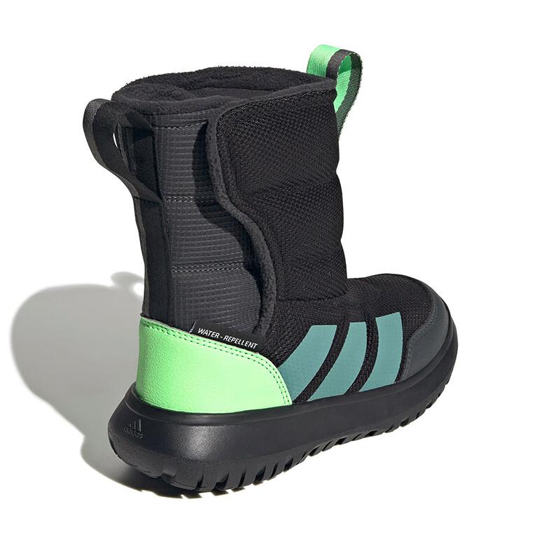 Adidas Winterplay Fabric Fashion Comfortable Versatile Warm High-Top Kids Snow Boots Kids Snow Boots Black JQ2630