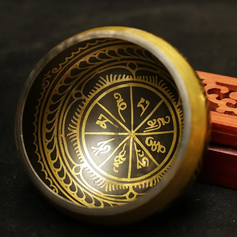 Mosiężna misa śpiewająca, instrumenty perkusyjne, medytacja, joga, muzyka, metalowa misa, łagodzenie stresu, leczenie