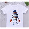 Funny Boys T-Shirts New Crazy Frog Anime Cartoon Print Children'S Tshirts Hip-Hop  Clothes White Short-Sleeved Shirt Tops