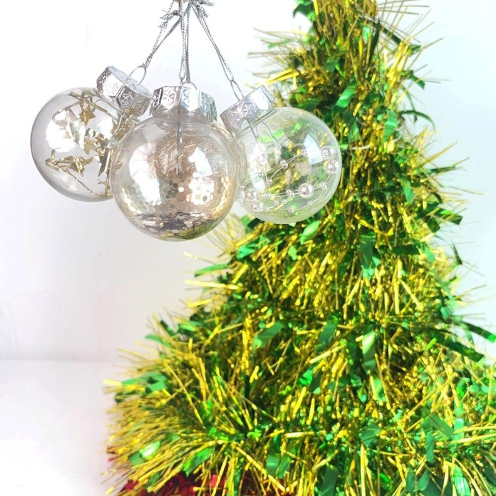 Round Christmas Hanging Balls 6cm/8cm Xmas Tree Pendants Party Favors