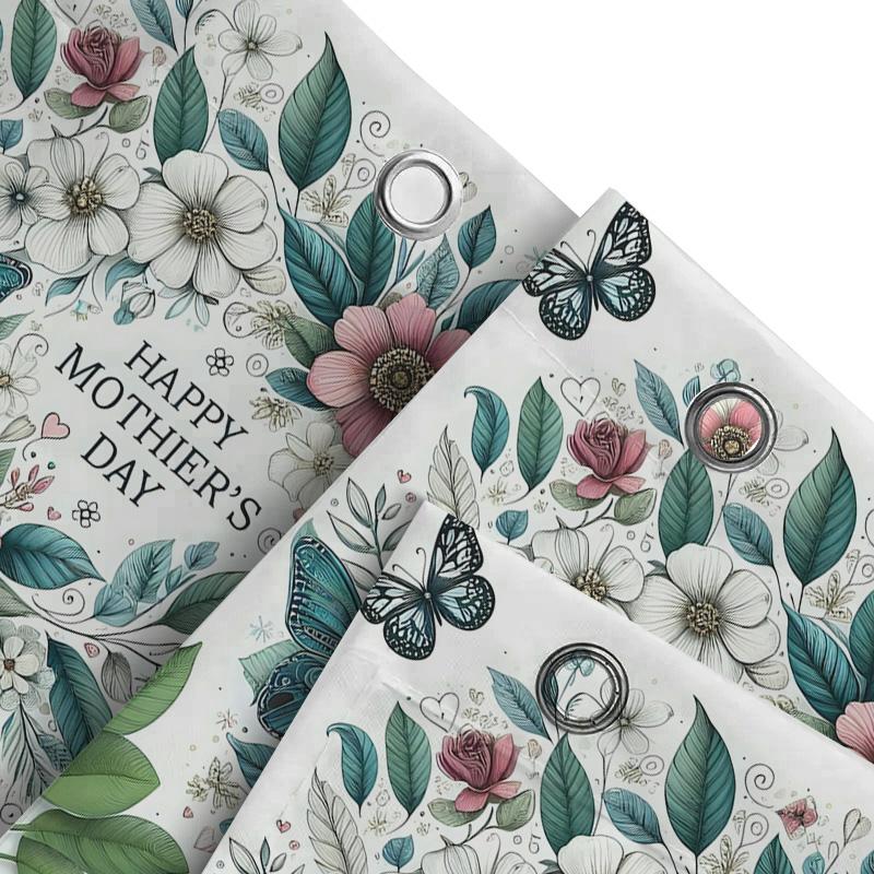 Happy Mother'S Day Floral Shower Curtain | Elegant And Festive Decor