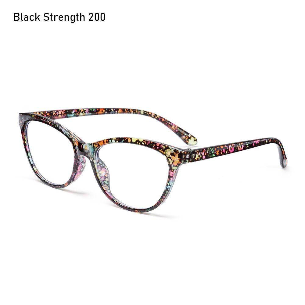 

Comfortable Flowers Portable Elegant Anti-Blue Light Eyeglasses Reading Glasses Eye Protection Ultra Light Frame Strength 100