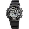 Casio World Time Digital Men's Watch AE-1000W-1AV Black Gunmetal Color Water Resistant Lightweight Design
