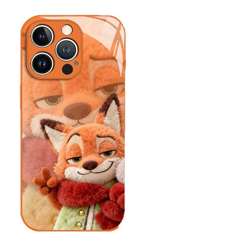 Sticker fox for Apple 17promax mobile phone case iPhone16/15 new cartoon 14 glass 1
