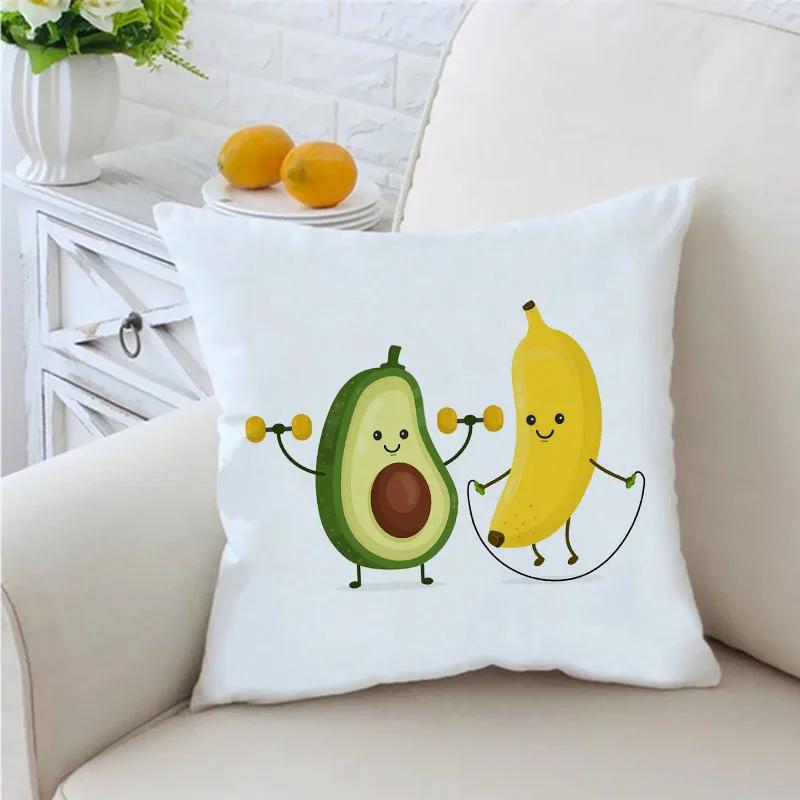 Lustiger Avocado-Druck Kissenbezug Dekokissen Sofawurf Kissenbezug Stuhl Autokissenbezug Heimdeko Einweihungsgeschenke