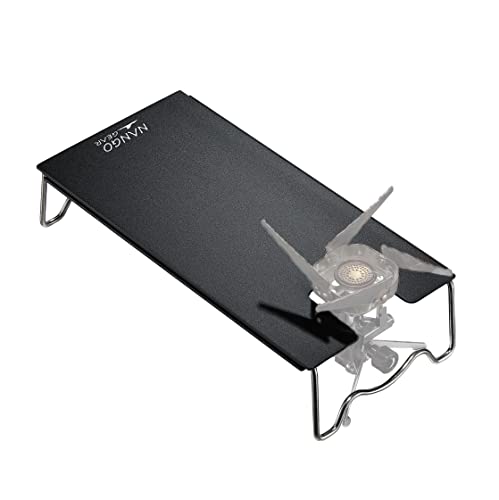 

NANGOGEAR Solo Kitchen Single Burner for Iwatani CB-JCB, Heat-Shielding Aluminum Table with Storage Bag, Black, Camping Kitchen, SOLO KITCHEN 20203-BK