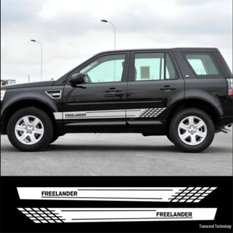 

Наклейки на пороги Land Rover Range Rover, Discovery, Evoque, Velar Yellow Car Body Decal