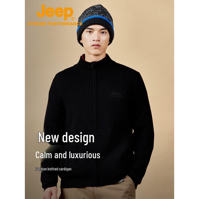 

Jeep Men s Thermal Casual Cardigan Sweater M