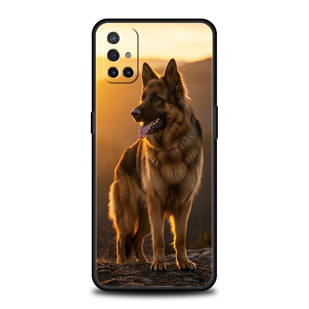 Deutscher Schäferhund Cartoon Hülle Für OnePlus 15 13 12 11 10 9 8 15T 13T 10T 7T Pro 13R 12R 9RT 8T Nord 4 N10 2T CE 2 3 5G Cover