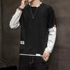 Men's 2022 Korean Style Long-Sleeve Fake Two-Piece Trendy Loose T-Shirt
