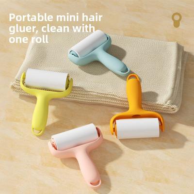 Mini Hair Adhesive Roller, Detachable Replaceable Paper, Small Portable Hair Roller, Cat Hair Adhesive Wonder Tool