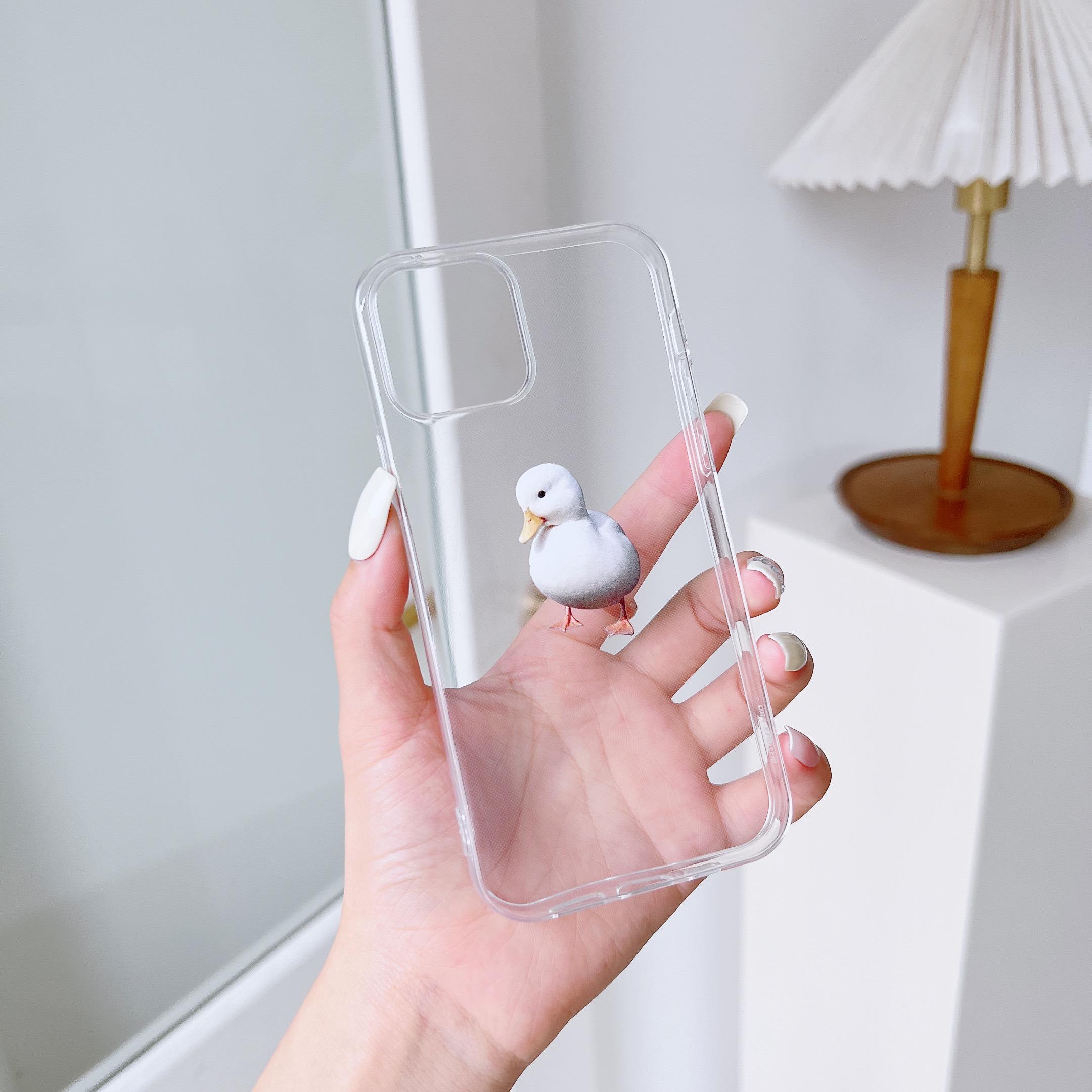 

Мягкий чехол из ТПУ с дизайном «утка» для IPhone 15 14 13 12 11 X XR XS Max 6 7 8 Plus Pro Max SE Mini — идеальный подарок на любой случай!