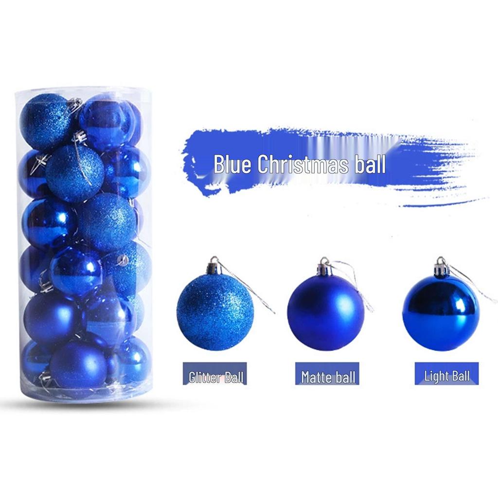Electroplated Plastic Christmas Ornaments: 3/4/5/6/8cm Ball Set for Tree