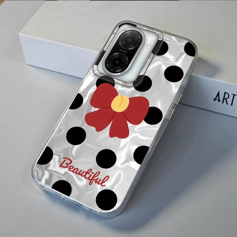 Pink Bow Love Heart Girls Phone Case For Xiaomi Redmi 14C 13C 10 9A 9C Note 14 13 12 11 10S 9 8 Pro Plus A5 A4 A3 A2 A1 Cover