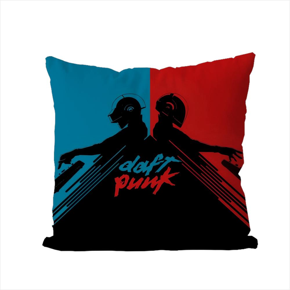 

Band DDaft Punk Pillow Case For Car Sofa Decorative Home Doublesided Print Plush Square Throw Pillow Cushion Cover 30x30cm