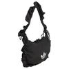 Adidas Originals Ruffle Fashion Large Ruffle Easy Carry Recycled Nylon Tote Bag Women Tote Bag Black IA8915