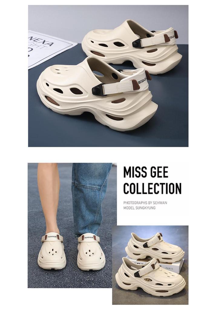 Men's Summer Non-Slip Wear-Resistant Sports Sandals with Thick Sole for Outdoor Activities