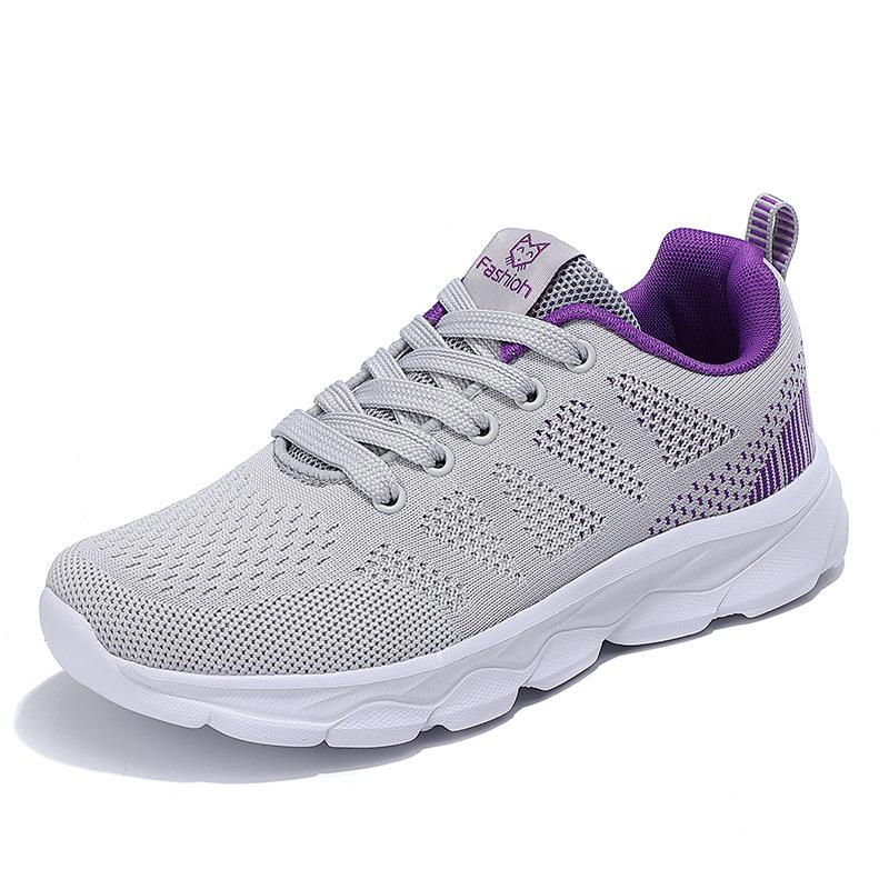 Spring And Autumn Mesh Lightweight Casual Mother Sports Shoes Middle-Aged And Elderly Soft Sole Walking Shoes Travel Shoes Women
