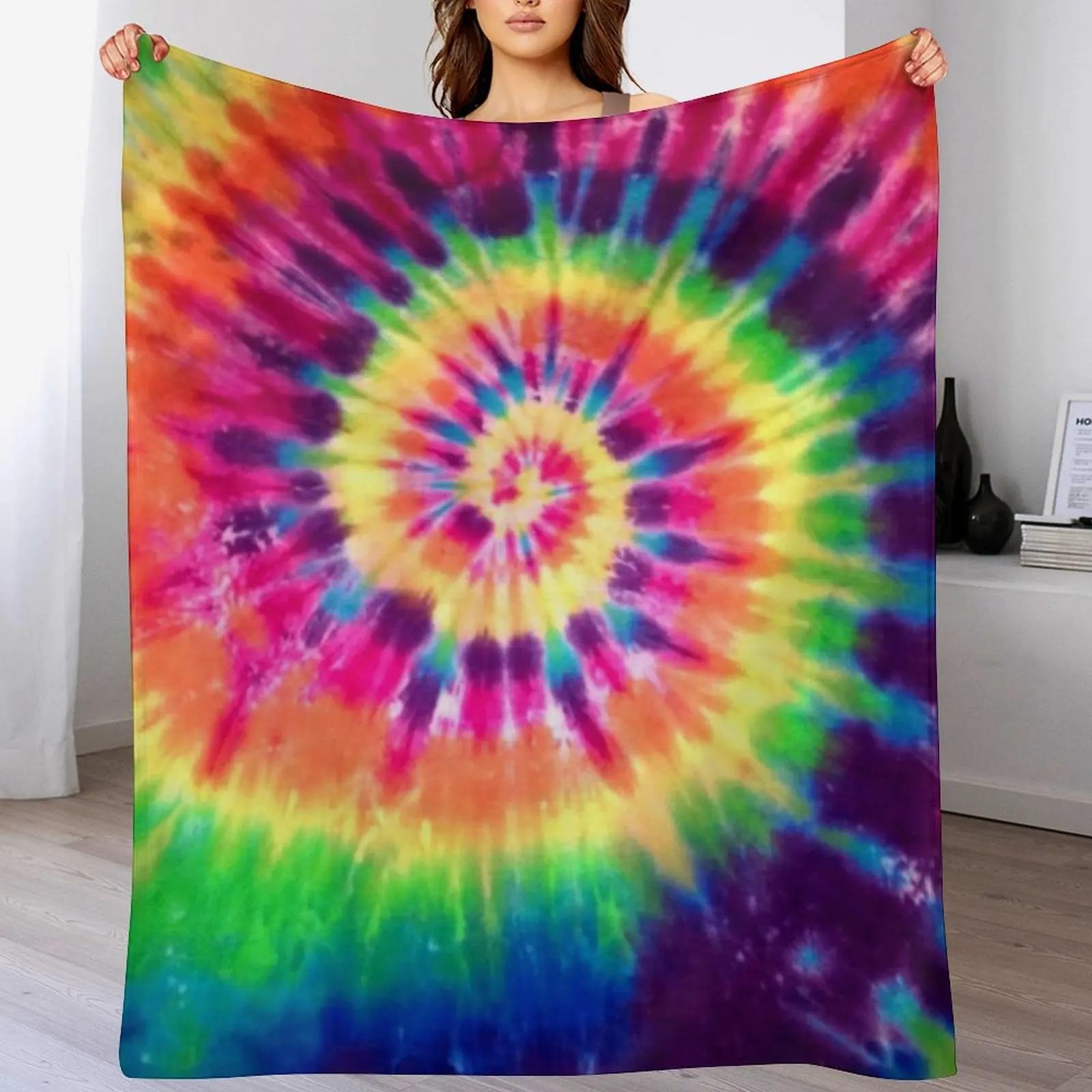 

Tie Dye Throw Blanket Color Fast Cozy Throw Blanket 102x76cm(40x30in)