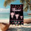 Custom Name Ultra-Soft Beach Towel with Axolotl Theme,Ideal for Pool - Camping, Diving - Perfect Travel Essential, Vibrant Beach Towel.